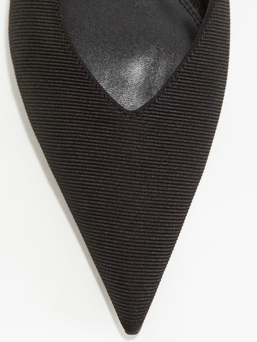 H&M Black Pointed-Toe Slingback Heels - Picture 12 of 15